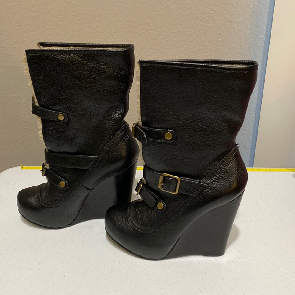 Betsy Johnson lined platforms, size 7 1/2